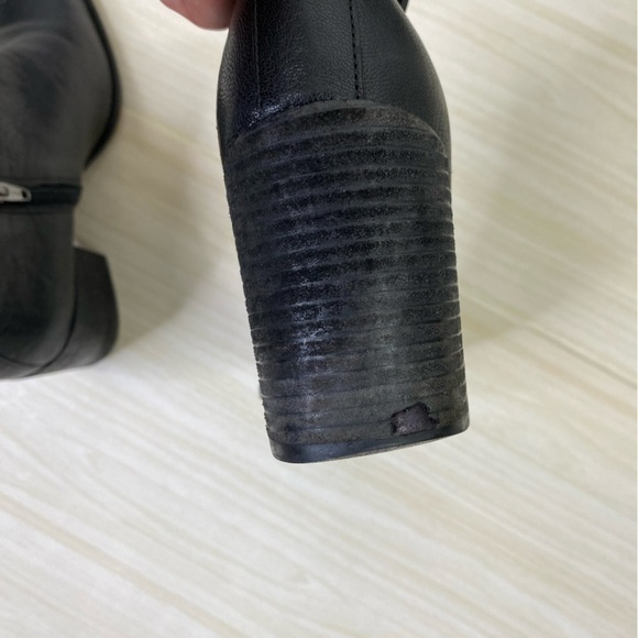 Vionic Black leather square toe Lyssa ankle Chelsea boots size 7.5 - Picture 7 of 13